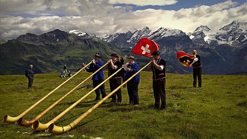 suonatori di corno svizzera